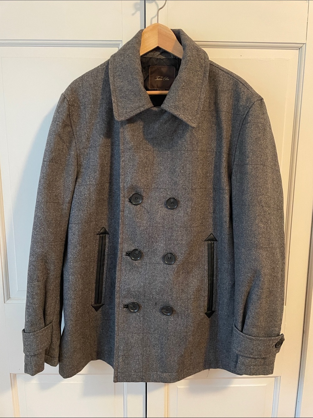 Tasso Elba Men’s Wool Blend Coat Size Large